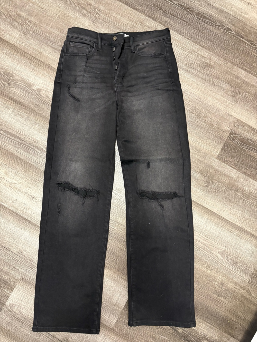 Women’s Windsor distressed wide leg jeans